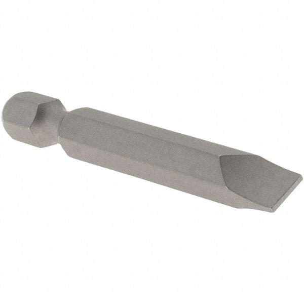 VEGA Industries - 1/4" Slotted Screwdriver Bit - 1/4" Hex Drive, 1-15/16" OAL - Makers Industrial Supply