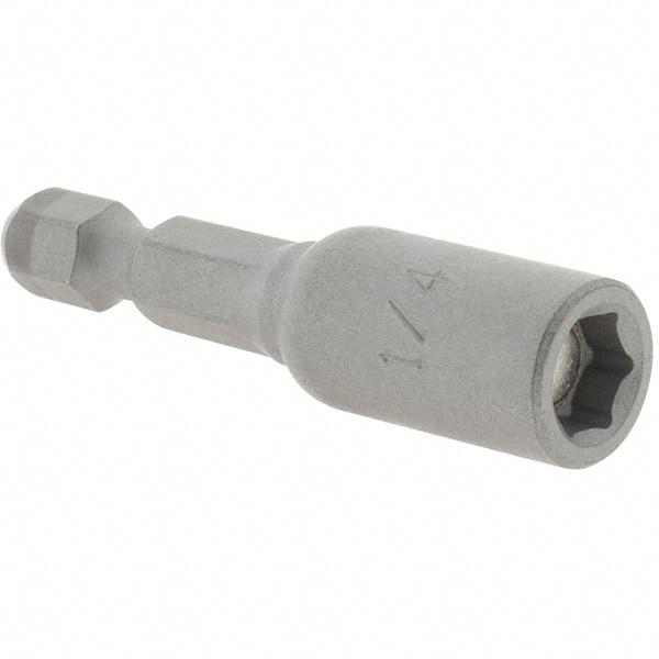 VEGA Industries - 1/4" Magnetic Nutsetter - 1/4" Hex Drive, 1-3/4" OAL - Makers Industrial Supply