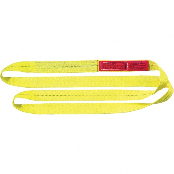 Lift-All - 2' Long x 1" Wide, 4,800 Lb Vertical Capacity, Nylon Web Sling - Makers Industrial Supply