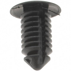 Value Collection - 8mm Hole Diam, Ratchet Shank, Nylon Panel Rivet - 8mm Material Thickness - Makers Industrial Supply