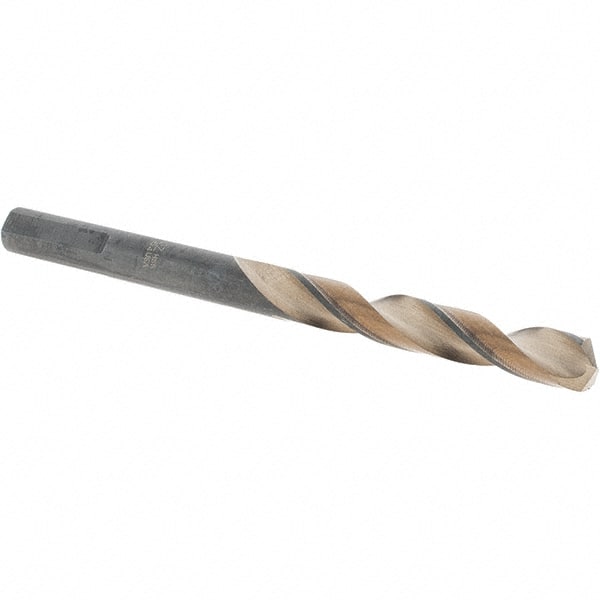 Made in USA - 17/64" High Speed Steel, 135° Point, Round with Flats Shank Maintenance Drill Bit - Makers Industrial Supply