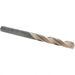 Made in USA - 17/64" High Speed Steel, 135° Point, Round with Flats Shank Maintenance Drill Bit - Makers Industrial Supply