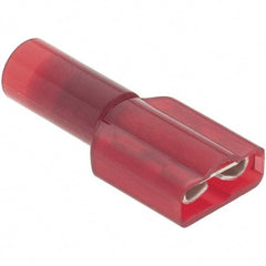 Value Collection - 22 to 18 AWG, Nylon, Fully Insulated, Female Wire Disconnect - 1/4" Wide Tab - Makers Industrial Supply