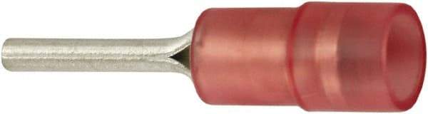 Value Collection - 22 to 16 AWG, Nylon, Partially Insulated, Male Wire Disconnect - 0.075" Wide Tab, Red, cUL Listed, RoHS Compliant, UL Listed - Makers Industrial Supply