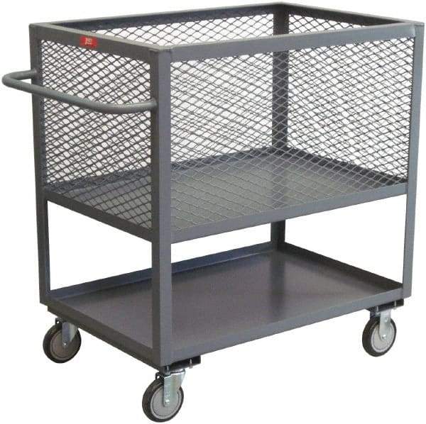 Jamco - 1,200 Lb Load Capacity, 20.83 Cu Ft, 0.77 Cu Yd, Steel Box Truck - 30" Wide x 60" Long x 40" High, Gray - Makers Industrial Supply