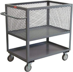 Jamco - 1,200 Lb Load Capacity, 10 Cu Ft, 0.37 Cu Yd, Steel Box Truck - 24" Wide x 36" Long x 40" High, Gray - Makers Industrial Supply