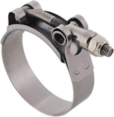 IDEAL TRIDON - 8-1/4 to 8.56" Hose, 3/4" Wide, T-Bolt Channel Bridge Clamp - 8-1/4 to 8.56" Diam, Stainless Steel - Makers Industrial Supply