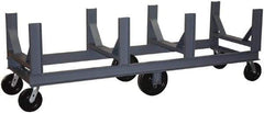 Jamco - 10,000 Lb Capacity Steel Bar Cradle Truck - Steel Deck, 30" OAW, 96" Platform Length, Phenolic Casters - Makers Industrial Supply