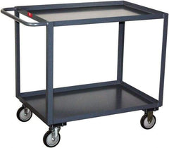 Jamco - 1,000 Lb Capacity, 24" Wide x 30" Long x 35" High Standard Utility Cart - 2 Shelf, Steel, Rubber Casters - Makers Industrial Supply