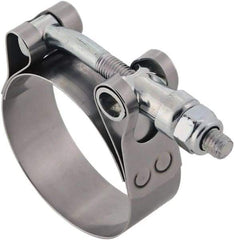 IDEAL TRIDON - 3-1/2 to 3.81" Hose, 3/4" Wide, T-Bolt Hose Clamp - 3-1/2 to 3.81" Diam, Stainless Steel - Makers Industrial Supply