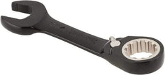 Proto - 3/4" 12 Point Offset Combination Wrench - 15° Offset Angle, 5-1/2" OAL, Steel, Black Chrome Finish - Makers Industrial Supply