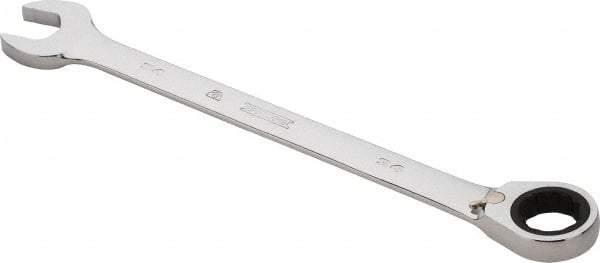 Proto - 34mm 12 Point Combination Wrench - 0° Offset Angle, 18-1/8" OAL, Steel, Chrome Finish - Makers Industrial Supply