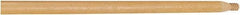 Rubbermaid - 54 x 1-1/16" Wood Handle for Push Brooms - Threaded Connection, Tan - Makers Industrial Supply