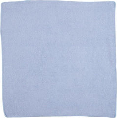 Rubbermaid - Dry Microfiber Wipes - 16" x 16" Sheet Size, Blue - Makers Industrial Supply