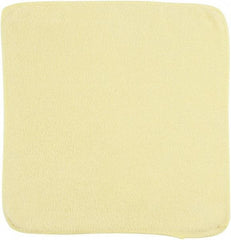 Rubbermaid - Dry Microfiber Wipes - 12" x 12" Sheet Size, Yellow - Makers Industrial Supply