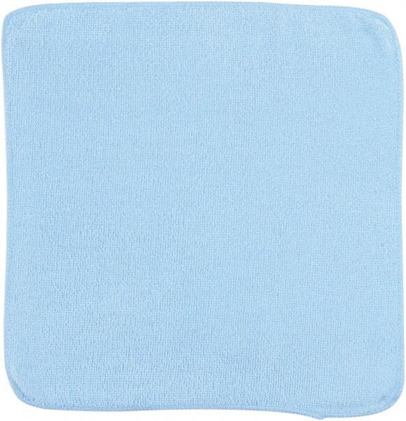 Rubbermaid - Dry Microfiber Wipes - 12" x 12" Sheet Size, Blue - Makers Industrial Supply