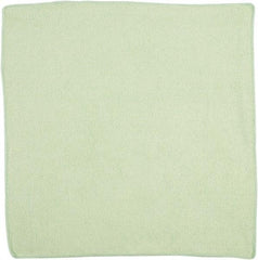 Rubbermaid - Dry Microfiber Wipes - 16" x 16" Sheet Size, Green - Makers Industrial Supply