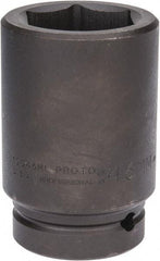 Proto - 1" Drive 46mm Deep Impact Socket - 6 Points, 4-1/8" OAL - Makers Industrial Supply