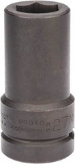 Proto - 1" Drive 27mm Deep Impact Socket - 6 Points, 4" OAL - Makers Industrial Supply