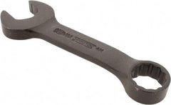 Proto - 18mm 12 Point Offset Combination Wrench - 15° Offset Angle, 5-1/4" OAL, Steel, Black Finish - Makers Industrial Supply