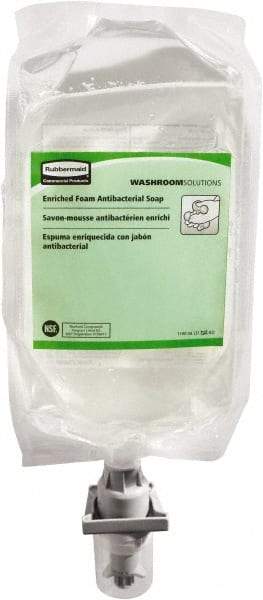 Rubbermaid - 1,100 mL Dispenser Refill Foam Soap - Clear, Fragrance Free Scent - Makers Industrial Supply