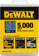 DeWALT - 1/2" Wide Steel Heavy Duty Staples - 15/32" Leg Length - Makers Industrial Supply