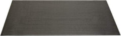 Ability One - 5' Long x 3' Wide, Dry Environment, Anti-Fatigue Matting - Black, Vinyl with Vinyl Sponge Base, Beveled - Makers Industrial Supply