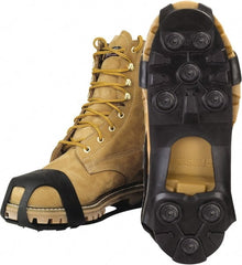 Winter Walking - Ice Traction Footwear Footwear Style: Strap-On Cleat Traction Type: Steel Studs - Makers Industrial Supply