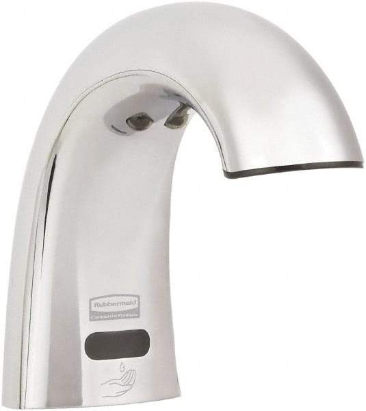 Rubbermaid - 800 to 1600 mL Foam Soap Dispenser Hardware - Plastic, Counter Mounted, Chrome - Makers Industrial Supply