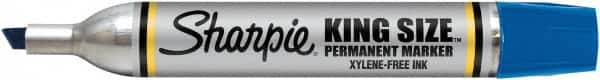 Sharpie - Blue Permanent Marker - Chisel Tip, AP Nontoxic Ink - Makers Industrial Supply