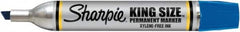 Sharpie - Blue Permanent Marker - Chisel Tip, AP Nontoxic Ink - Makers Industrial Supply