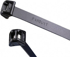 Panduit - 27" Long Black Acetal Standard Cable Tie - 250 Lb Tensile Strength, 1.5mm Thick, 203.2mm Max Bundle Diam - Makers Industrial Supply