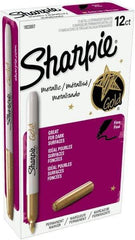 Sharpie - Metallic Gold Permanent Marker - Fine Tip, AP Nontoxic Ink - Makers Industrial Supply