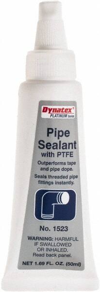 Made in USA - 50 mL Pipe Sealant - PTFE Based, 392°F Max Working Temp - Makers Industrial Supply