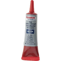 Made in USA - 6 mL Tube, Blue, Medium Strength Liquid Threadlocker - Makers Industrial Supply