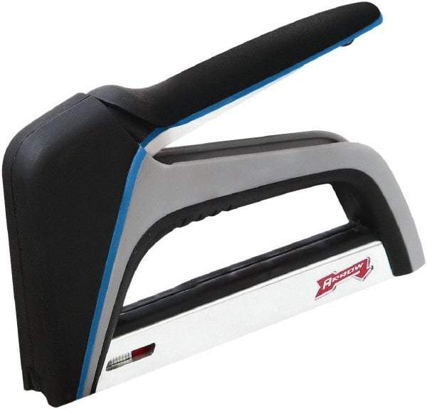 Arrow - Manual Staple Gun - 82 Lb Capacity, Plastic with Solid Steel Base - Makers Industrial Supply