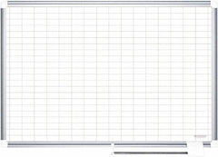 MasterVision - 36" High x 48" Wide Magnetic Dry Erase Calendar - Steel - Makers Industrial Supply