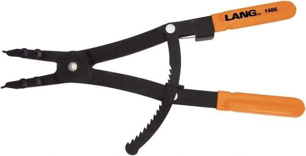 Lang - 3-1/2 to 6-1/2" Ring, External Retaining Ring Pliers - 3-1/2" Min Ring Size x 6-1/2" Max Ring Size - Makers Industrial Supply