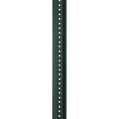 Nucor - 12' High, Powder Coated Traffic Sign Post - Steel, 3/8" Hole Diam, Green - Makers Industrial Supply