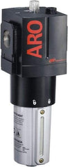 ARO/Ingersoll-Rand - 1" NPT, 250 Max psi Heavy Duty Modular Lubricator - Metal Bowl with Sight Glass, Aluminum Body, 330 CFM, 175°F Max Temp, 3.54" Long x 3.86" Wide x 10.11" High - Makers Industrial Supply