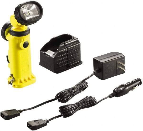 Streamlight - White LED Bulb, 163 Lumens, Industrial/Tactical Flashlight - Yellow Plastic Body, 1 4.8 V\xB6Sub-C NiCad Battery Included - Makers Industrial Supply