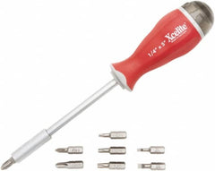 Xcelite - 8-in-1 Bit Screwdriver - Slotted, Phillips, Torx, Ergonomic - Makers Industrial Supply