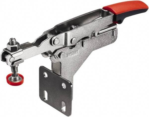 Bessey - 450 Lb Holding Capacity, Horizontal Handle, Manual Hold Down Toggle Clamp - U-Bar, Flanged Base, Carbon Steel - Makers Industrial Supply