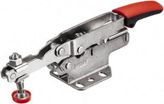 Bessey - 450 Lb Holding Capacity, Horizontal Handle, Manual Hold Down Toggle Clamp - U-Bar, Flanged Base, Carbon Steel - Makers Industrial Supply