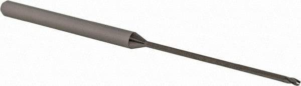 Accupro - 3/64" Diam, 0.07" LOC, 3 Flute Solid Carbide Ball End Mill - Uncoated, Single End, 2-1/2" OAL, 1/8" Shank Diam, Spiral Flute - Makers Industrial Supply