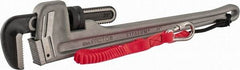 Proto - 24" Aluminum Tethered Straight Pipe Wrench - 4" Pipe Capacity - Makers Industrial Supply