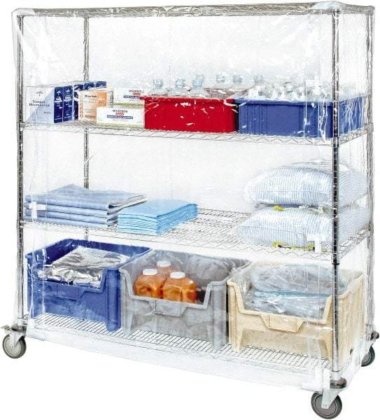 Quantum Storage - 24" Wide, 74" High, Open Shelving Accessory/Component - Vinyl, 36" Long, Use with Wire Shelving Units (WR Series) - Makers Industrial Supply