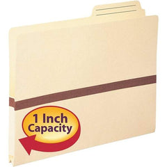 SMEAD - 11-3/4 x 10-1/4", Letter Size, Manila, Expansion Folders - 2/5 Tab Cut Location - Makers Industrial Supply