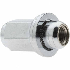 Value Collection - M12-1.5 Chrome Finish Mag Wheel Nut - 21mm Hex, 47mm Overall Length - Makers Industrial Supply