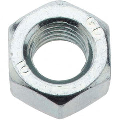 Value Collection - M10x1.50 Metric Coarse Steel Right Hand Hex Nut - 16mm Across Flats, 8.4mm High, Zinc-Plated Finish - Makers Industrial Supply